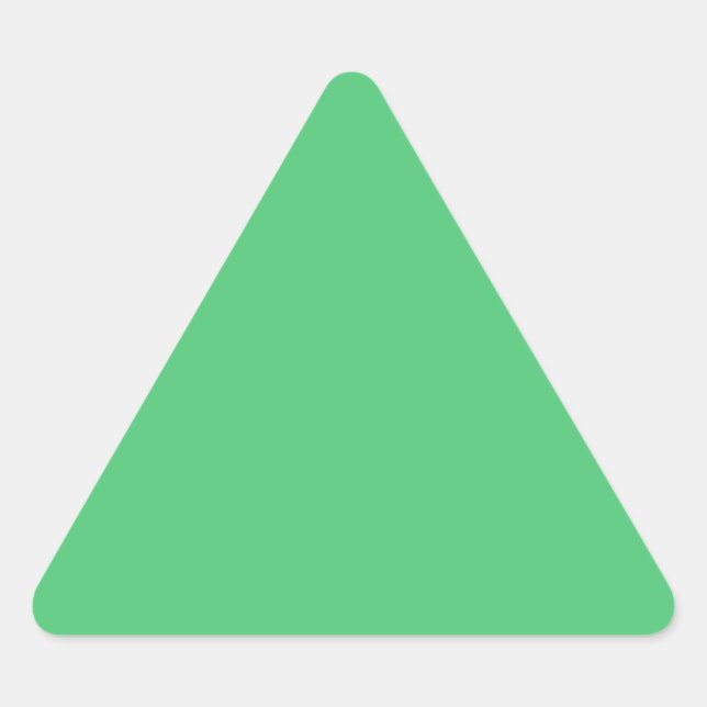 Adesivo Triangular Cor Sólida Verde Esmeralda (Frente)