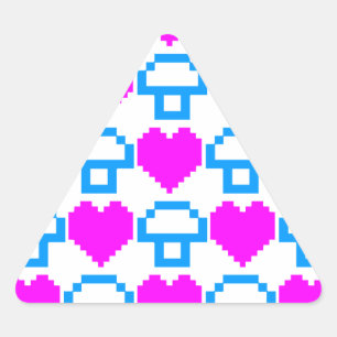Adesivo Triangular Corey Tiger 80s Cogumelos 8-bit Corts