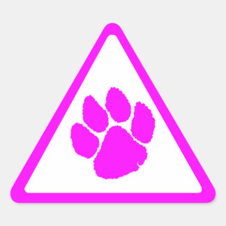 Adesivo Triangular Corey Tiger 80s Tiger Garra Triângulo