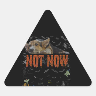 Adesivo Triangular Corgi Gift | Não Agora - Corgi Lover Ugly Hallowee