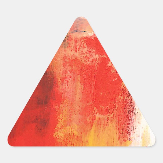 Adesivo Triangular Creative Red Abstrato (Frente)