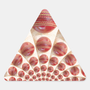 Adesivo Triangular Cricket Balls: Array ritmado