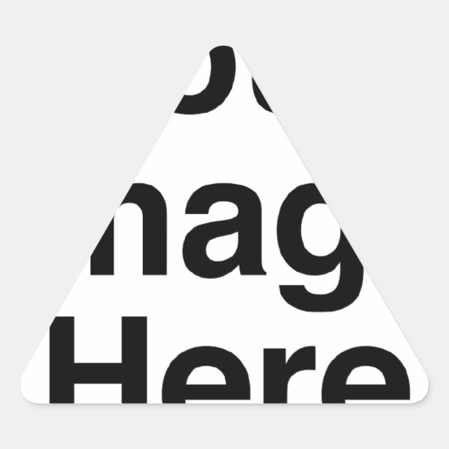 Adesivo Triangular Crie seu próprio produto personalizado (Frente)