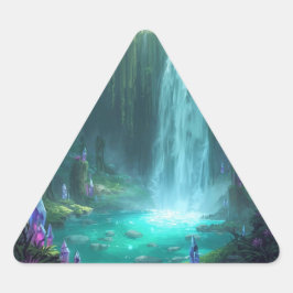 Adesivo Triangular Crystal Falls of the Hidden Realm