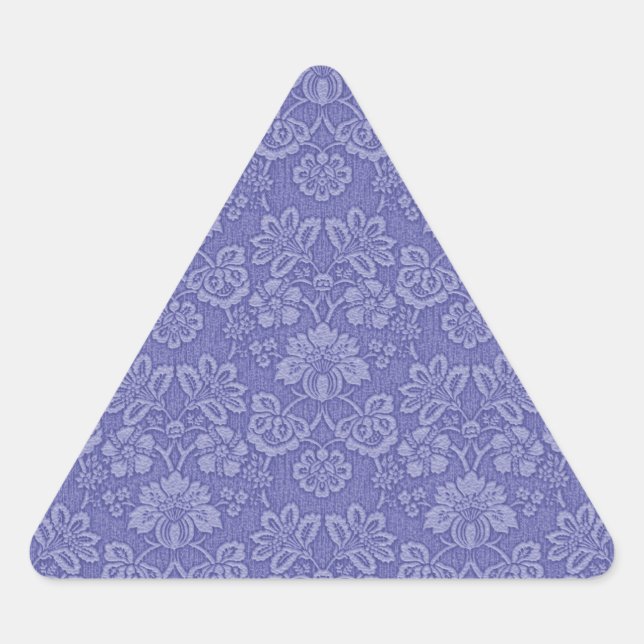 Adesivo Triangular Damasco em azul (Frente)