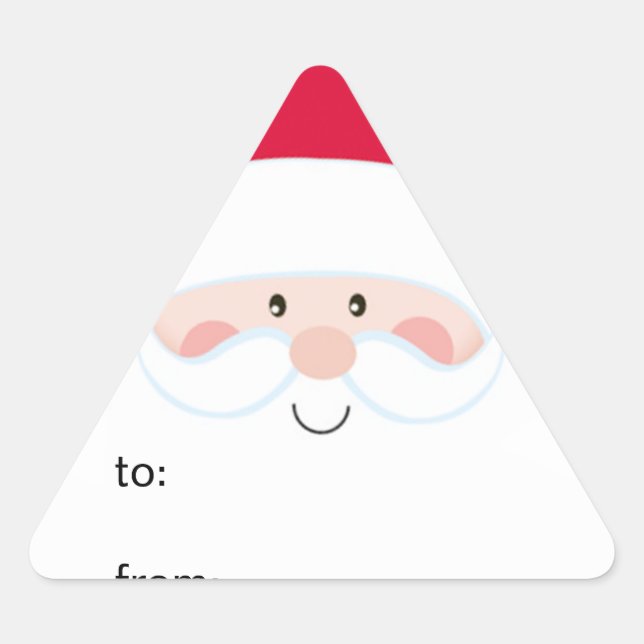 Adesivo Triangular De Para Papai Noel (Frente)