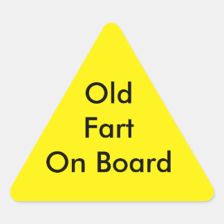 Adesivo Triangular Decal da janela: "Fart Antigo no Conselho"