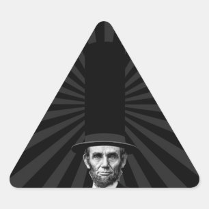 Adesivo Triangular Declaração Presidencial Abraham Lincoln