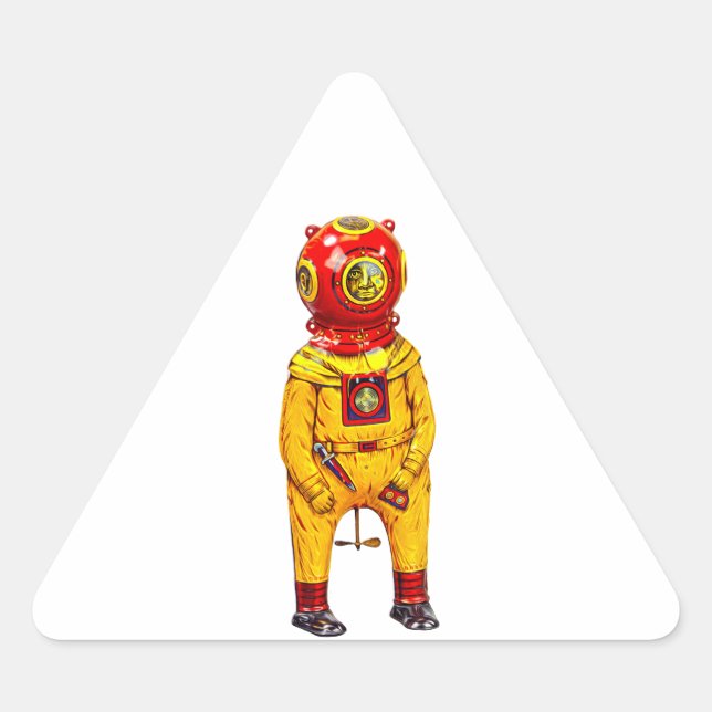 ADESIVO TRIANGULAR DEEP SEA DIVER PHONE STICKER (Frente)