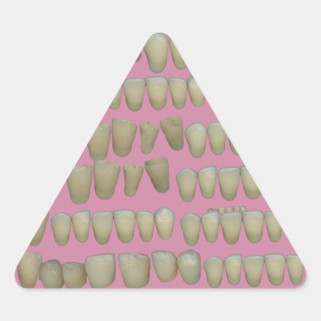 ADESIVO TRIANGULAR DENTISTA DENTISTA ORTODÔNICA ROTTEN DENTISMO BOCA (Frente)