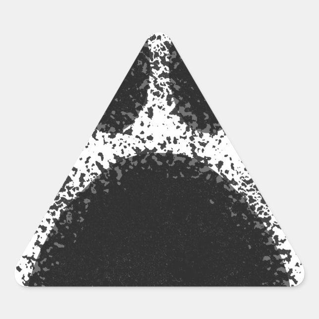 Adesivo Triangular Desenho de Pata Cão (Frente)