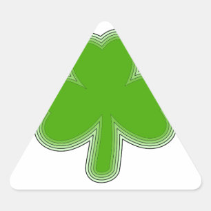 Adesivo Triangular Desenho Shamrock de São Patrick
