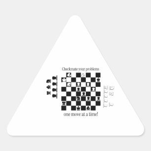 Adesivo Triangular Design Clássico Inspirado no Xadrez