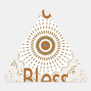 Adesivo Triangular Design de arte tradicional africana