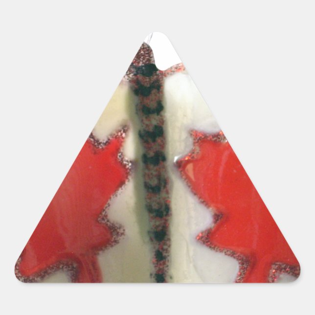 Adesivo Triangular Design de Borboleta de Bandeira Canadiana (Frente)