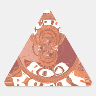 Adesivo Triangular Deus abençoe Seu Design de texto Inspiracional.