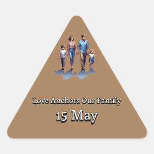 Adesivo Triangular Dia Internacional das Famílias