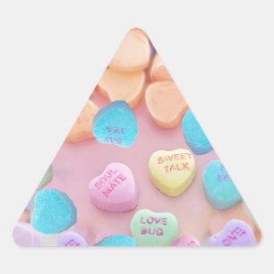 Adesivo Triangular dias de os namorados doces