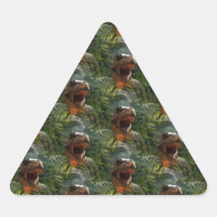 Adesivo Triangular dinossauros jurássicos