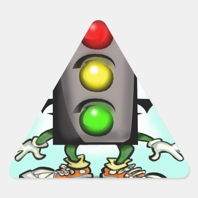 Adesivo Triangular Diversão de Tráfego (Frente)