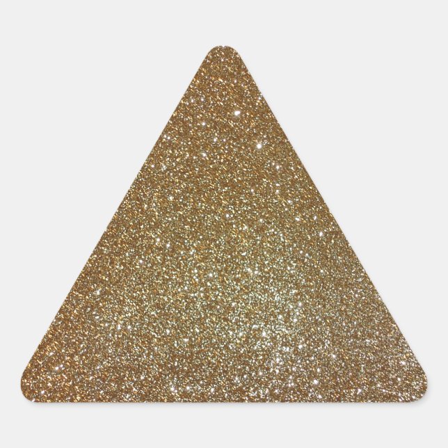 Adesivo Triangular Dourado brilho (Frente)