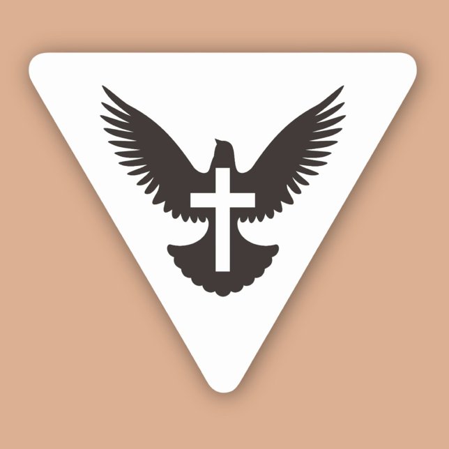 Adesivo Triangular Dove com Cruz (Criador carregado)