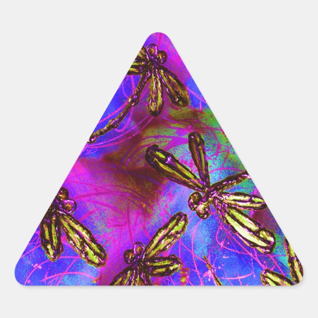 Adesivo Triangular Dragonfly Hippy Flit (Frente)
