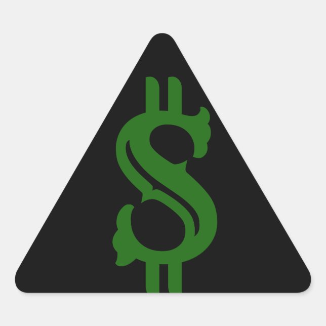 Adesivo Triangular Duro de moeda (Frente)