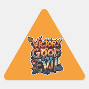 Adesivo Triangular Dussehra 2025 Símbolo do Triumph - Sticker Cutout