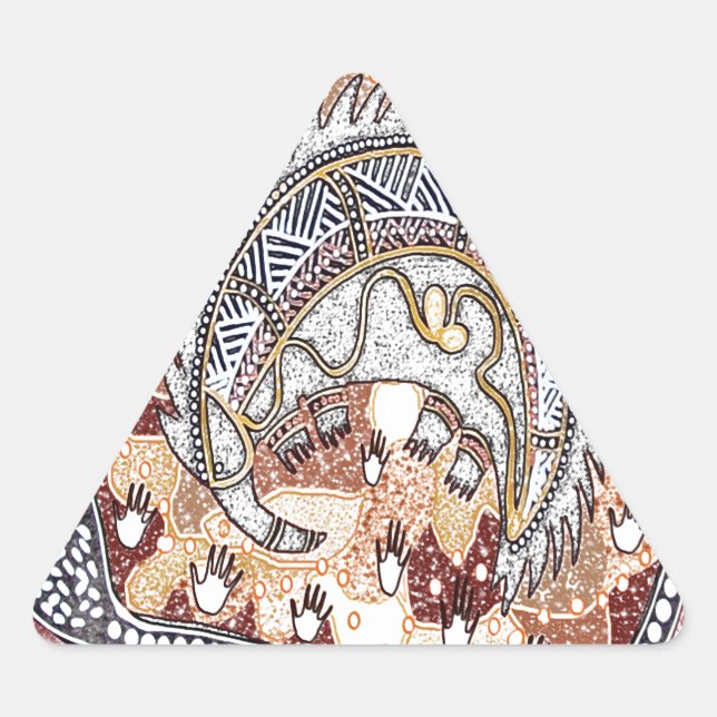 Adesivo Triangular Echidna Dreaming (Frente)