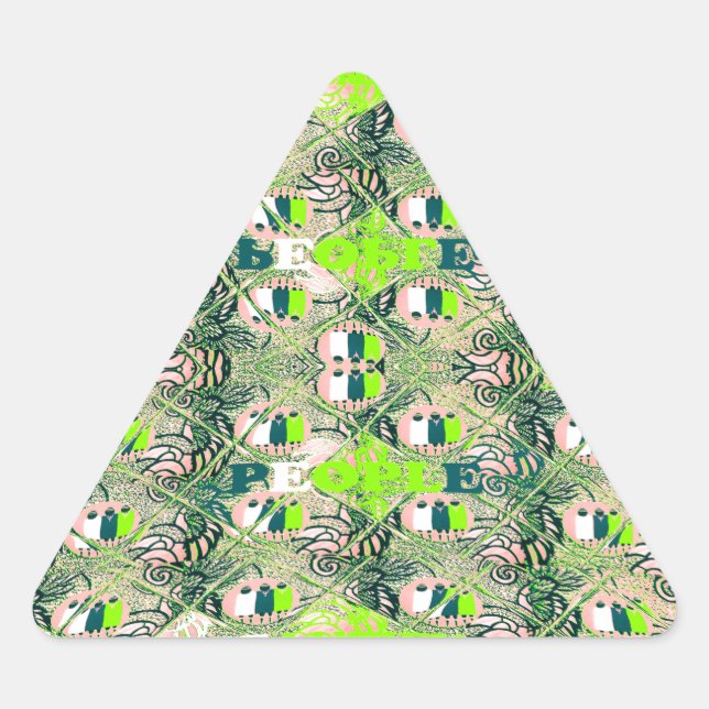 Adesivo Triangular Eco Africa Motif - Arte Africana Inspirada na Natu (Frente)