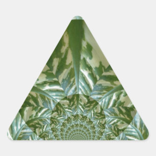 Adesivo Triangular Eco Verde Camo Caleidoscópio Impressão