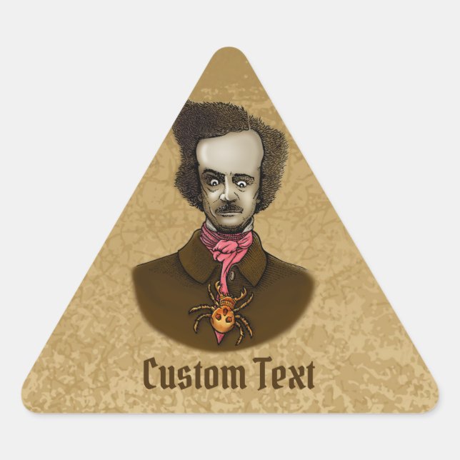 Adesivo Triangular Edgar com Inseto Dourado (Frente)