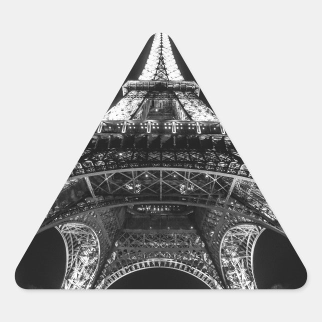 Adesivo Triangular Eiffel Tower Paris França (Frente)