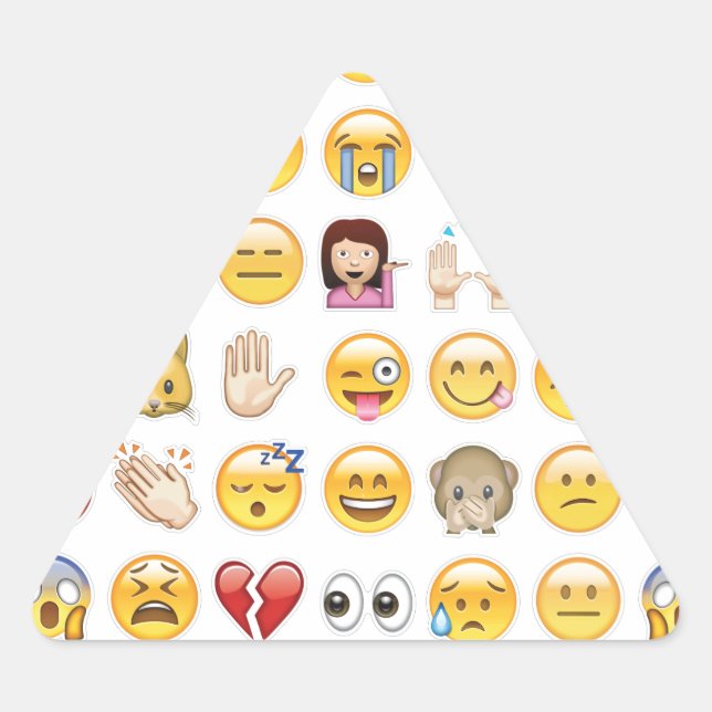 Adesivo Triangular emoji (Frente)
