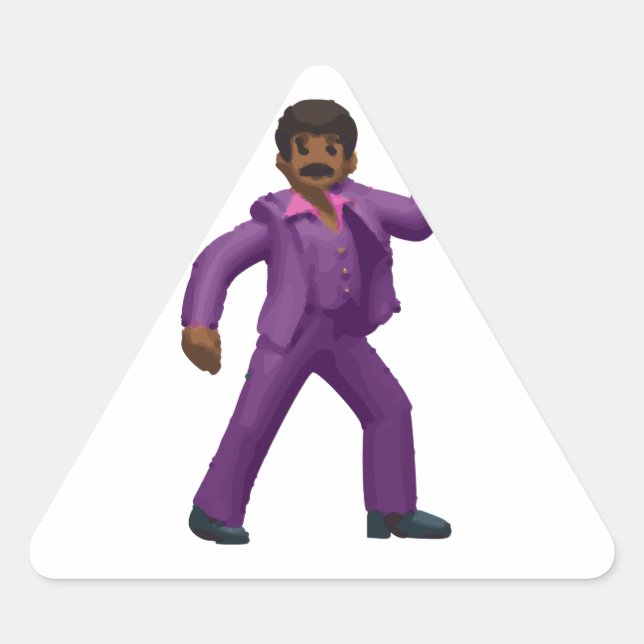 Adesivo Triangular Emoji Dancing Man (Frente)