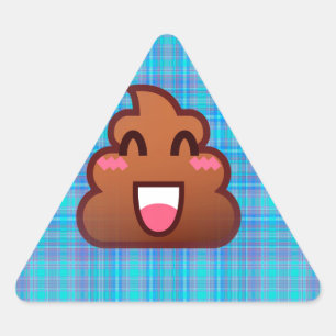 Adesivo Triangular emoji do tombadilho da xadrez