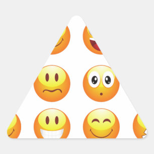 Adesivo Triangular emojis