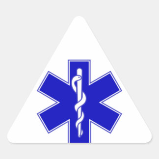 Adesivo Triangular EMS Sticker