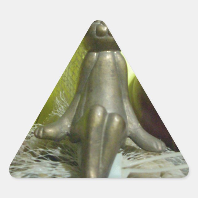 Adesivo Triangular Entre o brejo e a gordura: mistura de críquete de  (Frente)