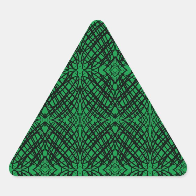 Adesivo Triangular Escrivora Simples | Inclinação Espelho | Verde | (Frente)