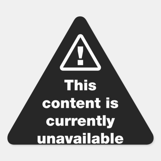 Adesivo Triangular ⚠ Este Conteúdo Não Está Disponível No Triângulo S (Frente)