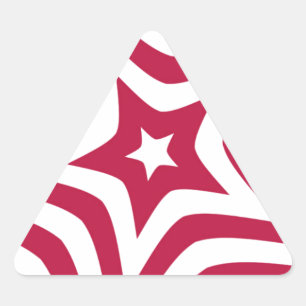 Adesivo Triangular Estrela Vermelha