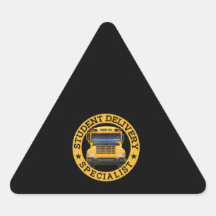 Adesivo Triangular Estudante Especialista em Parto de Ensino Engraçad