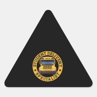 Adesivo Triangular Estudante Especialista em Parto de Ensino Engraçad