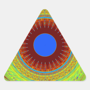 Adesivo Triangular Étnico Tenha um Bom Dia e uma Noite Melhor