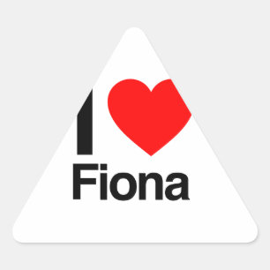 Adesivo Triangular eu amo fiona