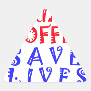 Adesivo Triangular Eu só quero tomar café