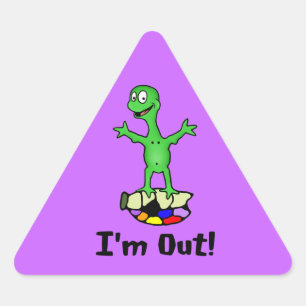 Adesivo Triangular Eu sou o "Fora dos Vinheiros"