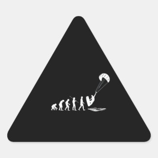 Adesivo Triangular Evolução Do Homem Para Surfiar Presentes Engraçado